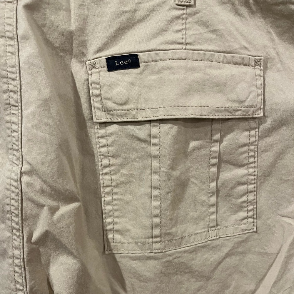 Lee Mid Rise Relaxed Fit Tan Capris Size 22W - Picture 7 of 7